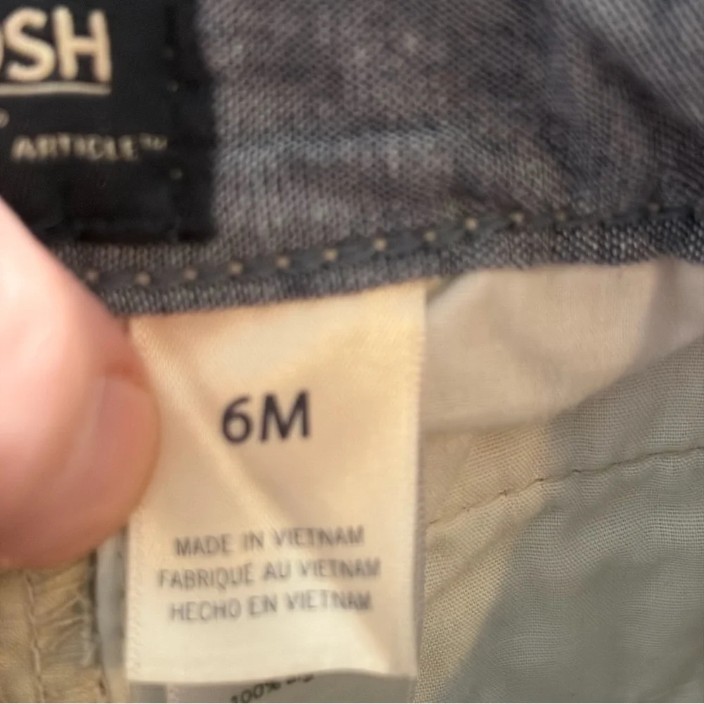 OshKosh B’gosh Baby Shorts Bundle Size 6M Navy & Khaki Cotton Chino Shorts